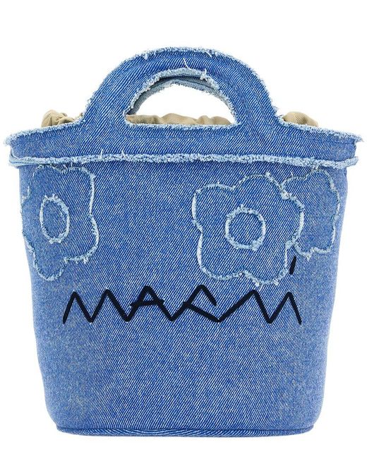 Marni Blue Denim Bucket Bag Bucket Bag