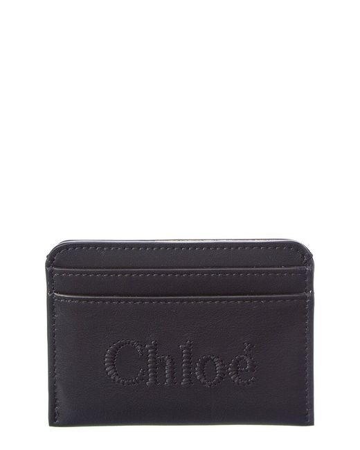 Chloé Blue Chloe Sense Leather Card Holder