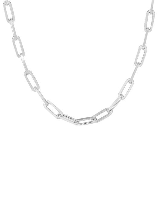 Sphera Milano Metallic Plated Paperclip Chain Necklace