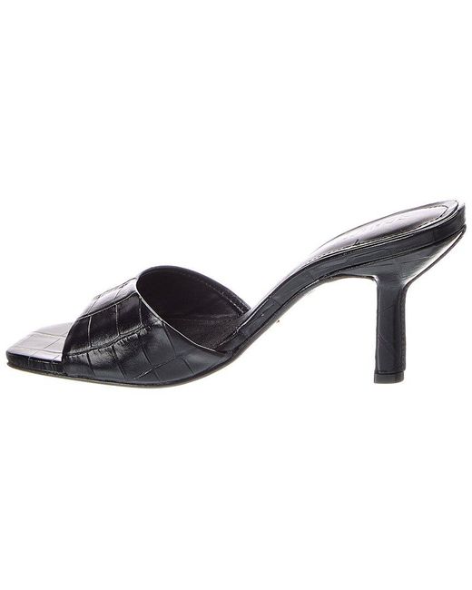 SCHUTZ SHOES Black Posseni Leather Sandal