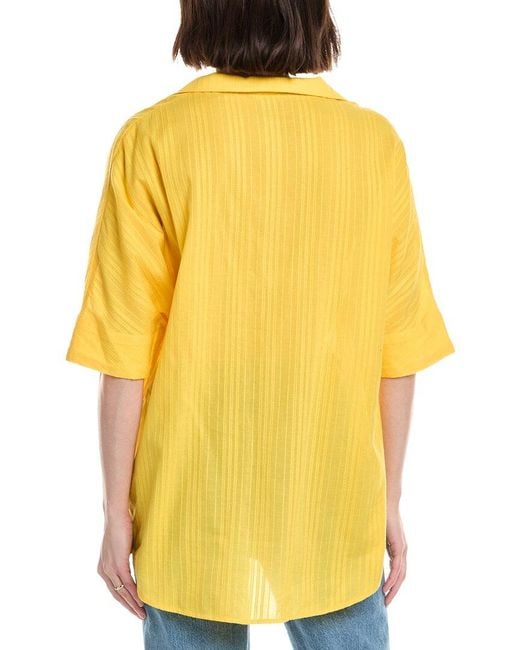 Draper James Yellow Logan Top