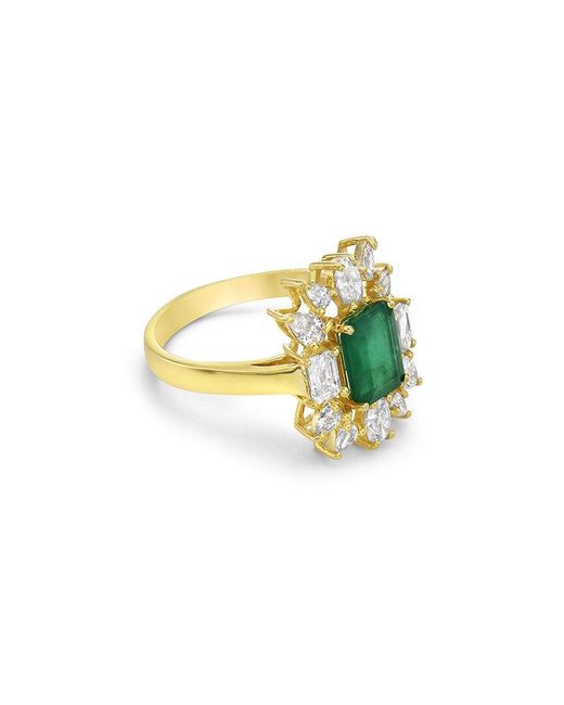 Forever Creations USA Inc. Multicolor Forever Creations 14k 2.87 Ct. Tw. Diamond & Emerald Ring