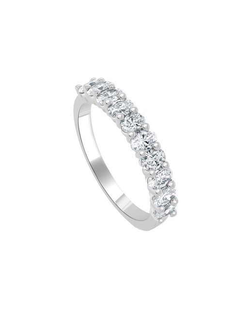 Sabrina Designs White 14k 0.84 Ct. Tw. Diamond Half-eternity Ring