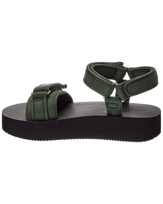 Tory Burch Black Flatform Sport Neoprene Sandal