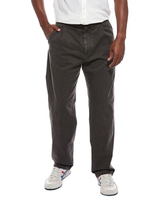 Madewell Black Pleated Twill Trouser for men