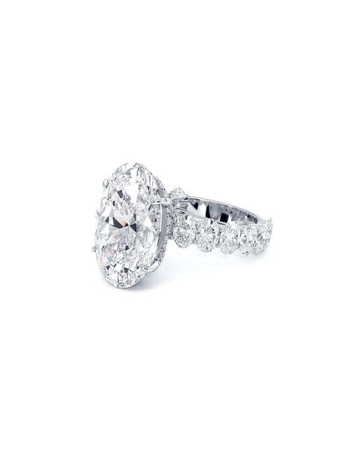 Lab Grown Diamonds White 14K 10.00 Ct. Tw. Lab-Grown Diamond Lucida Ring