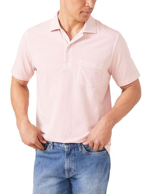J.McLaughlin White Solid Levi Polo Shirt for men