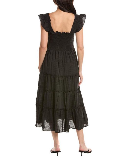 JLuxe Black Sleeveless Midi Dress