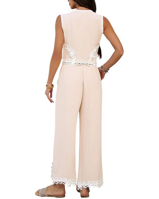 Luna Tuccini Natural Vest & Pant Set