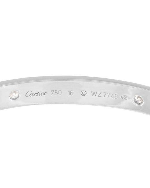 Cartier White 18K Love Bracelet (Authentic Pre-Owned)