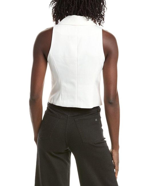 REVERIEE White Sleeveless Top