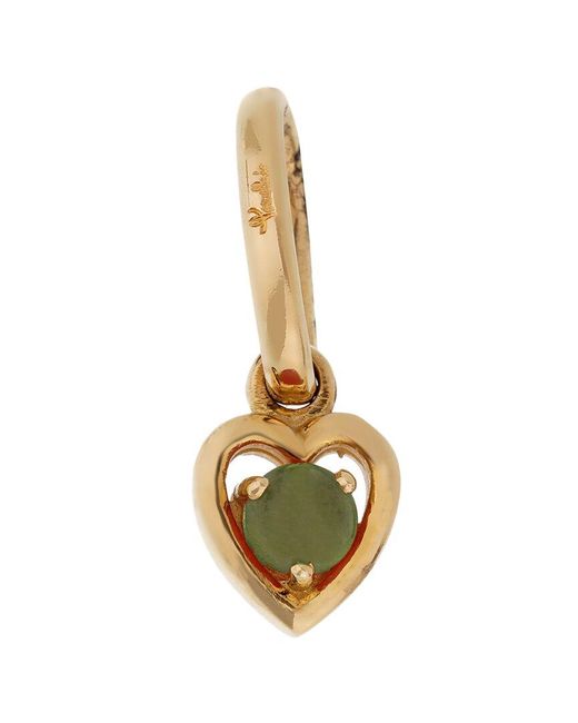 Pomellato Metallic 18K 0.30 Ct. Tw. Chalcdedony Heart Necklace (Authentic Pre-Owned)