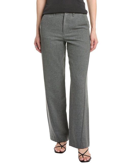 Rag & Bone Gray Shea Tailored Wool-Blend Pant