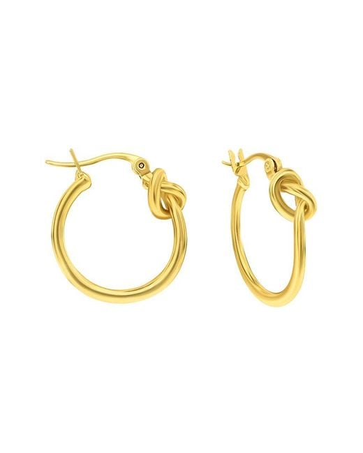 Donatello Gian Metallic Hoop Earrings