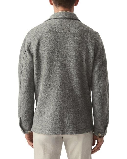 J.McLaughlin Gray Weekender Wool-Blend Jacket for men