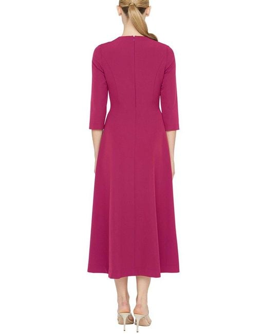 Kay Unger Pink Enola Tea Length Dress