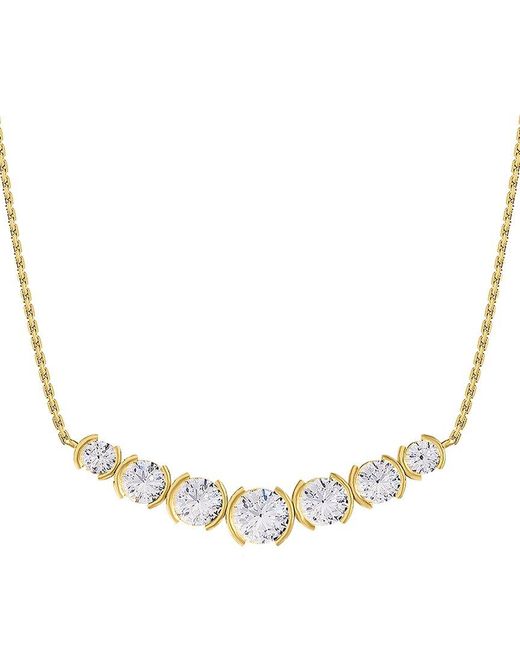 Lab Grown Diamonds Metallic 14K 2.80 Ct. Tw. Lab-Grown Diamond Pendant Necklace
