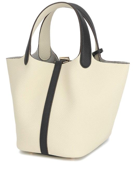 Tiffany & Fred Paris Natural Leather Top Handle Satchel