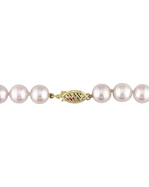 Pearls Metallic 14k 7-7.5mm Pearl Necklace