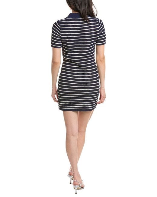 Rag & Bone Blue Viola Stripe Mini Dress