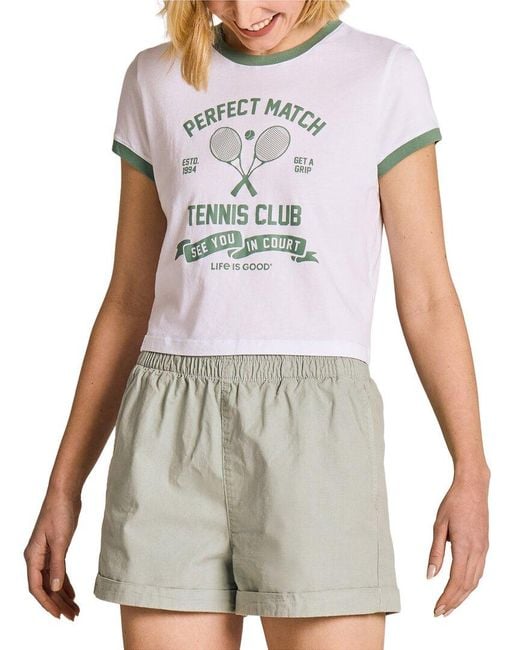 Life Is Good. White Crusher T-Shirt