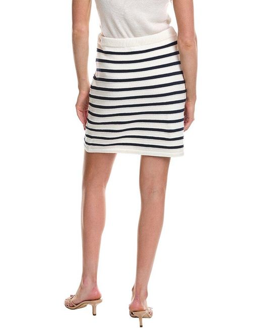 Design History Red Welt Pocket Striped Mini Skirt