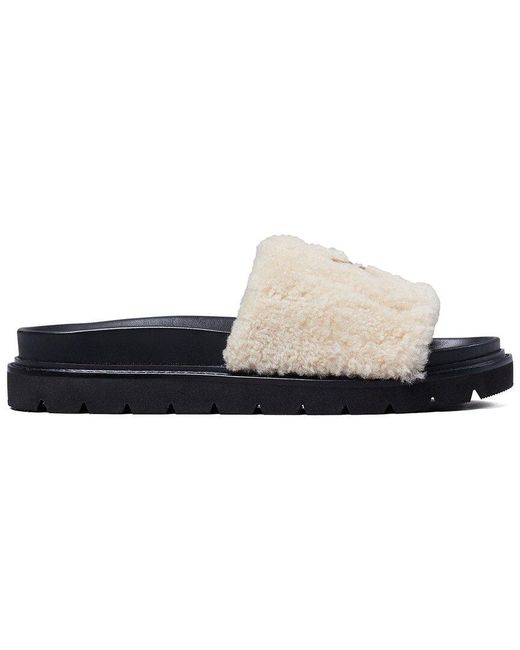 Tory Burch Multicolor Everly Shearling Flat