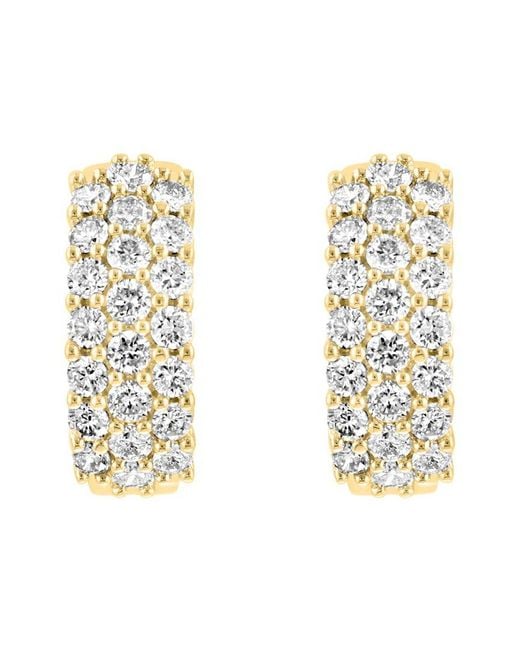 Effy Fine Jewelry Metallic 14K 0.97 Ct. Tw. Diamond Earrings