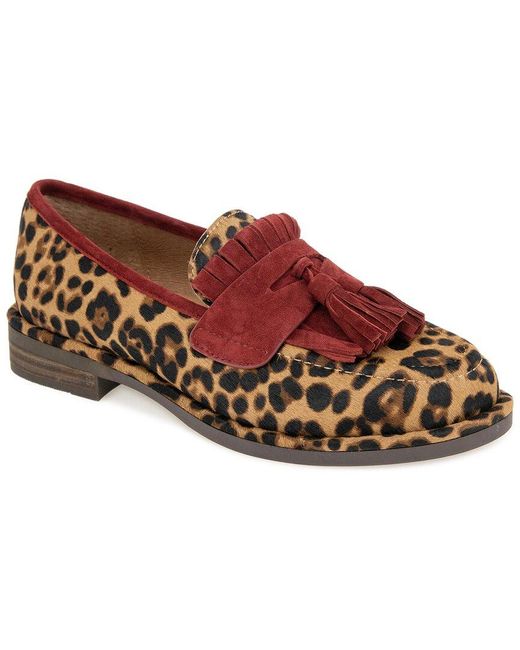 Gentle Souls Brown By Kenneth Cole Cydney Haircalf Loafer
