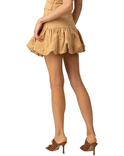 Line & Dot Natural Devin Bubble Mini Skirt