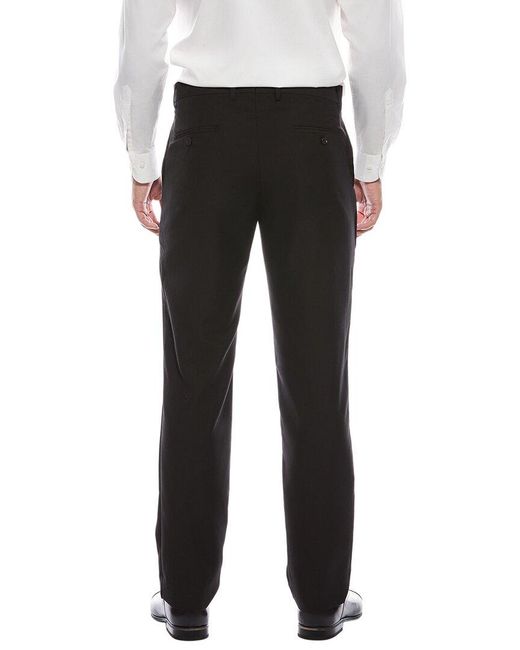 Scotch & Soda Black Solid Basic Amsterdam Trouser for men