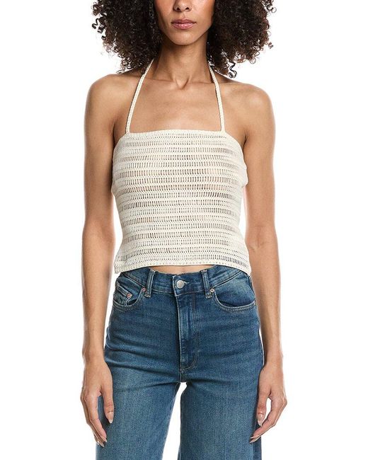 DL1961 Blue Crochet Halter