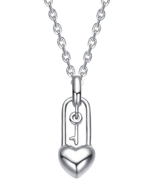 Rachel Glauber Metallic Pendant Necklace