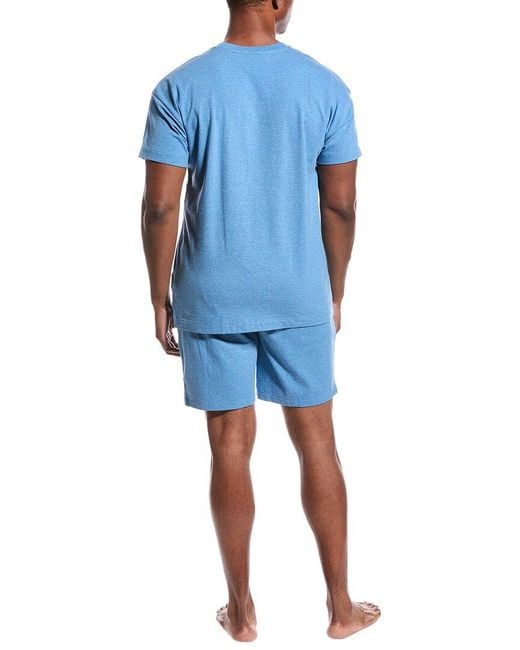 BOSS Hugo 2pc T-shirt Short Set in Blue for Men Lyst UK