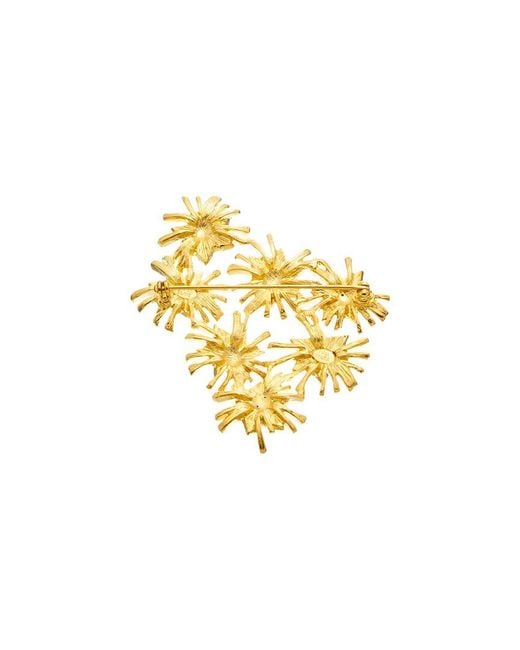 Kenneth Jay Lane Metallic 22K Plated Pin Brooch