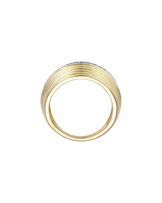 Genevive Jewelry White Rachel Glauber 14K Plated Cz Statement Ring