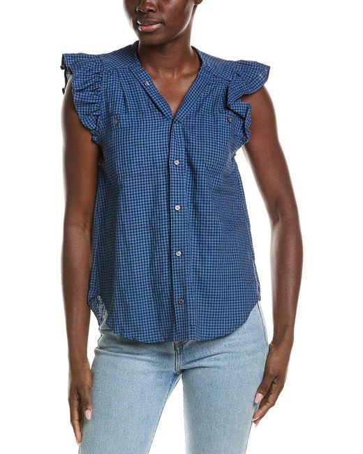 J.McLaughlin Blue Olivia Blouse