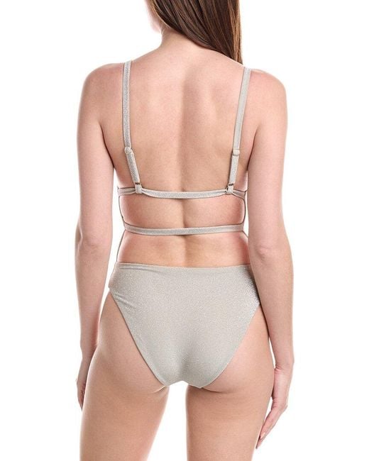 WeWoreWhat White Square Neck One-Piece