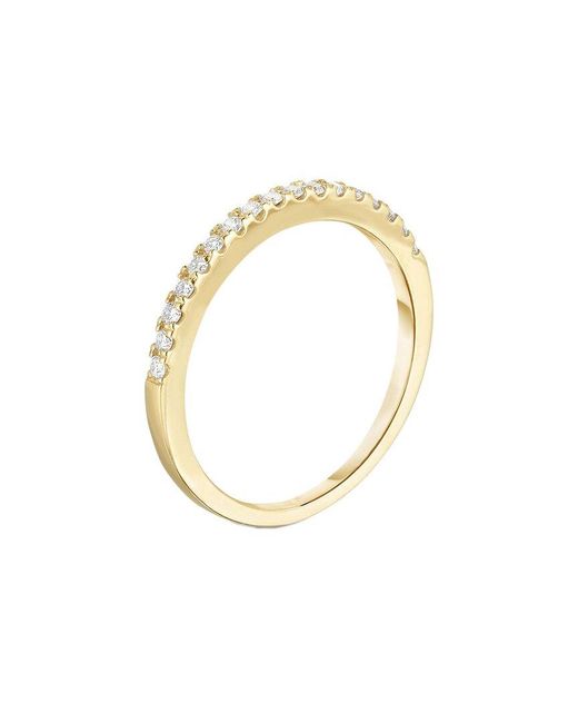 Ring Concierge Metallic 14K 0.15 Ct. Tw. Diamond Stackable Ring