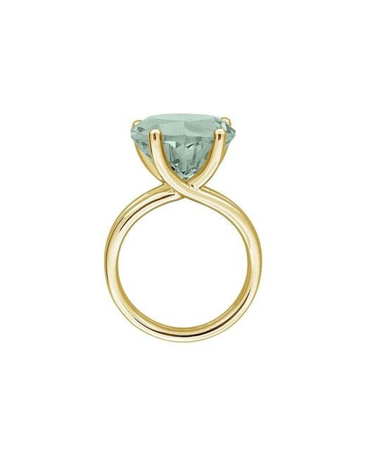 Rina Limor Blue Plated 10.00 Ct. Tw. Quartz Ring