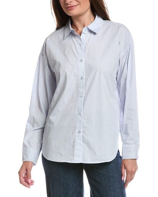 Z Supply Gray Elevated Poplin Shirt