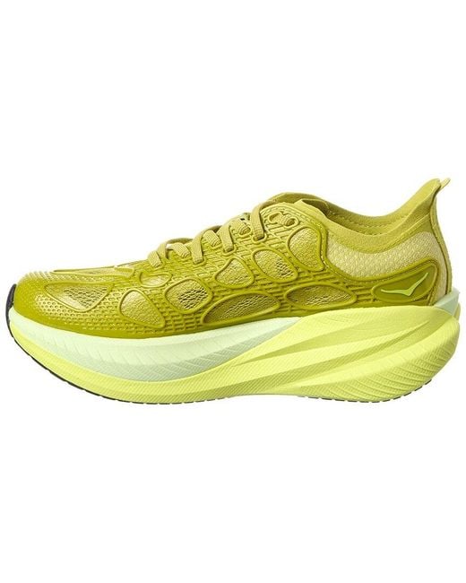 Hoka One One Yellow Mach X Caged Sneaker