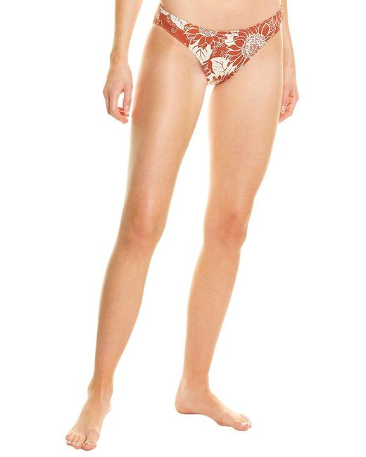 Madewell Orange Devon Bikini Bottom