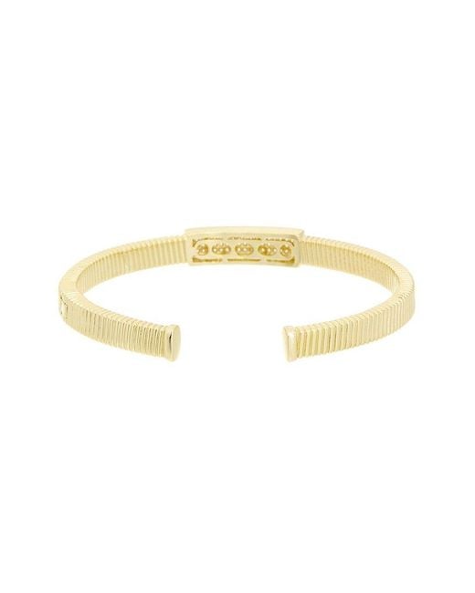 Juvell Metallic Cz 18K Plated Bangle Bracelet