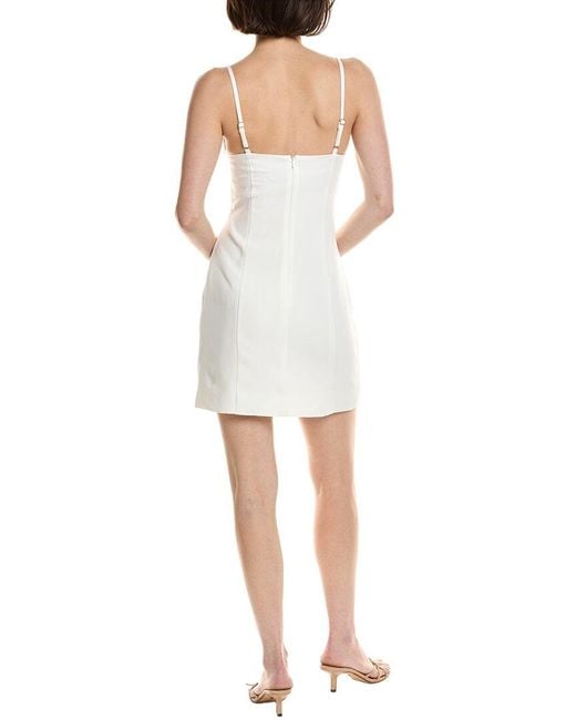 Astr White Bow Detail Mini Dress