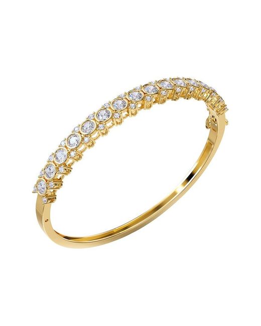Lab Grown Diamonds Metallic 18K Over 3.49 Ct. Tw. Lab-Grown Diamond Bangle Bracelet