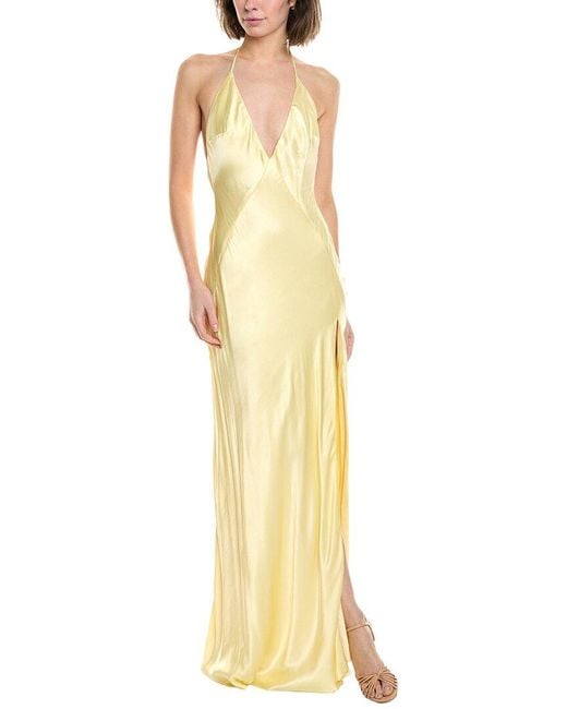 Bardot Metallic Yve Halter Dress