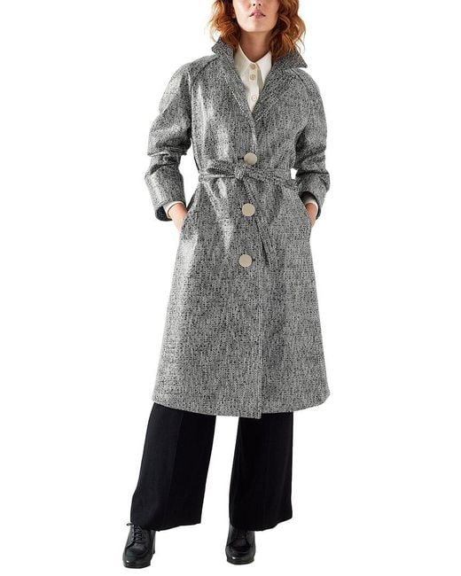 L.K.Bennett Gray Gigi Coat