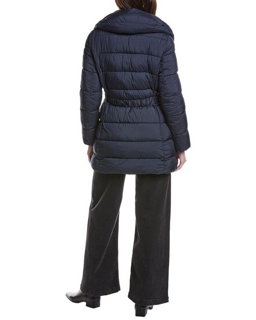 Kenneth Cole Blue Powder-Touch Puffer Coat