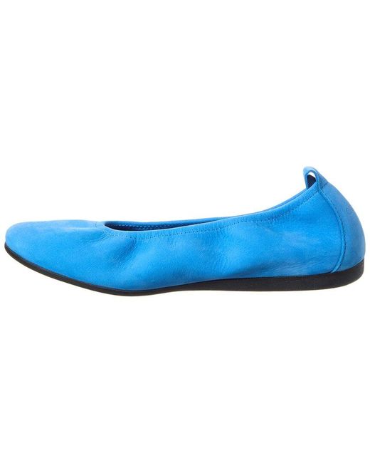 Arche Blue Laius Leather Flat